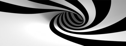 Black And White Spiral Illu Facebook Covers