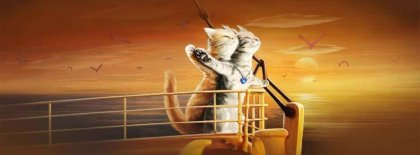 Cats Titanic  Facebook Covers